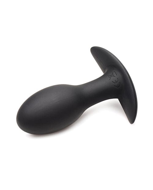 Curve Toys Curve Novelties Rooster Rumbler Vibrating Silicone Anal Plug - Black Anal Toys