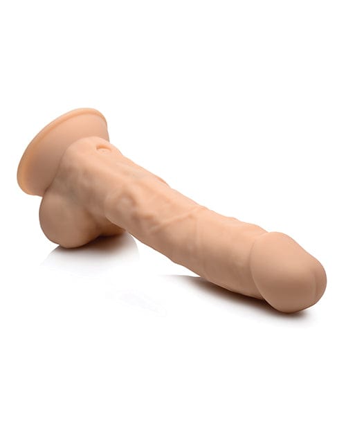 Curve Toys Curve Novelties Fleshstixxx 8" Vibrating Silicone Dildo with Balls Dildos