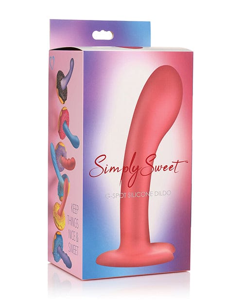 Curve Toys Curve Toys Simply Sweet 7" G Spot Silicone Dildo - Pink Dildos