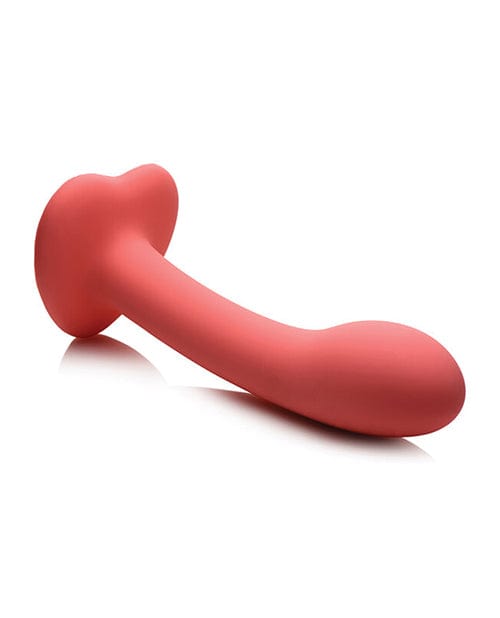 Curve Toys Simply Sweet 7 Inch G Spot Silicone Dildo - Pink