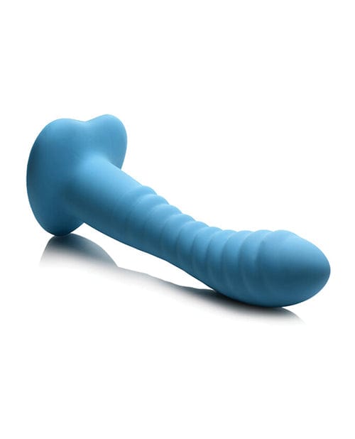 Curve Toys Curve Toys Simply Sweet 7" Ribbed Silicone Dildo - Blue Dildos