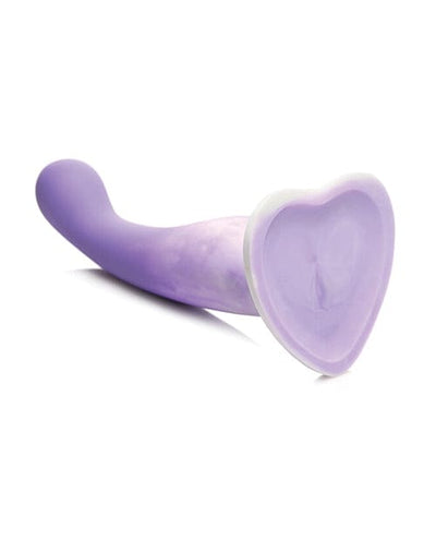 Curve Toys Curve Toys Simply Sweet 7" Slim G Spot Silicone Dildo - Purple/white Dildos
