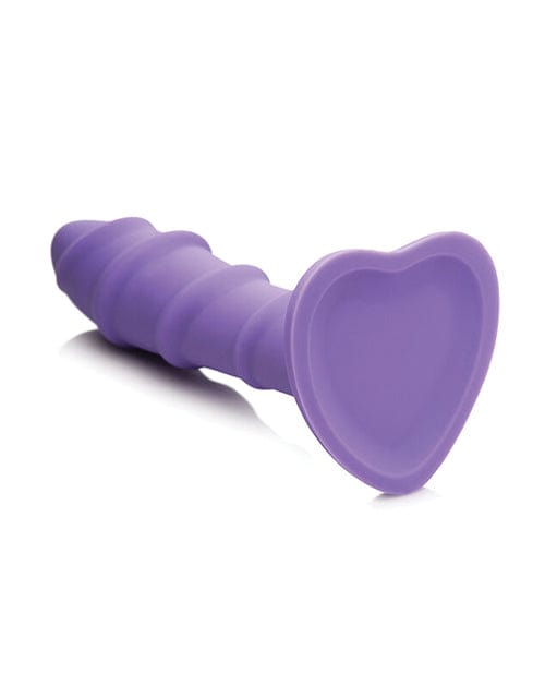 Curve Toys Curve Toys Simply Sweet 7" Swirl Silicone Dildo - Purple Dildos