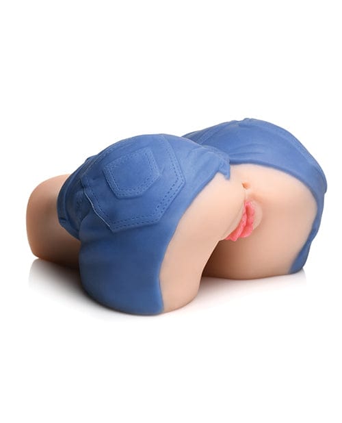 Curve Toys Curve Toys Mistress Holly Denim Shorts Pussy &amp; Ass Masturbator - Ivory Penis Toys