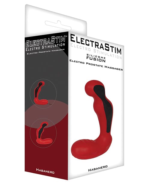 Cyrex Ltd. ElectraStim Silicone Fusion Habanero Prostate Massager - Red-Black Kink &amp; BDSM