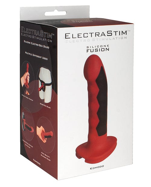 Cyrex Ltd. ElectraStim Silicone Fusion Komodo Dildo - Red-Black Kink & BDSM