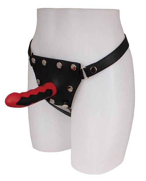 ElectraStim Silicone Fusion Komodo Dildo - Red-Black