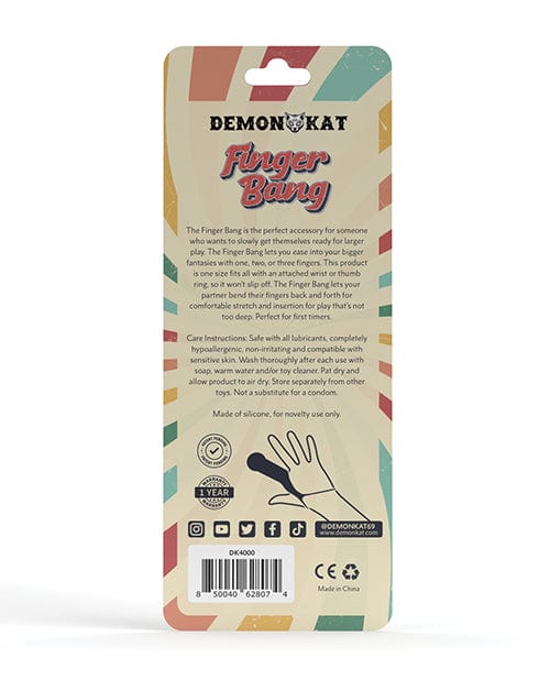 Daily Karma INC (demon Kat) Demon Kat Finger Bang - Black Vibrators