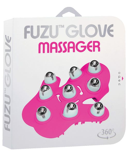 Deeva Fuzu Glove Massager Neon Pink Vibrators