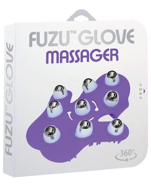 Deeva Fuzu Glove Massager Neon Purple Vibrators