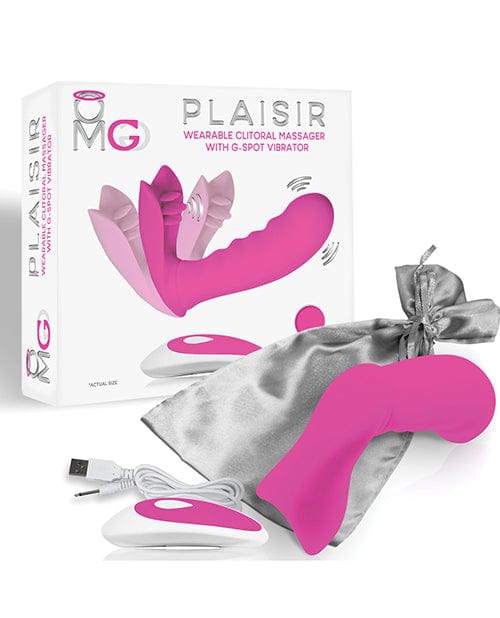 OMG Plaisir Wearable Clitoral Massager with G-Spot Vibrator - Pink by OMG | Vibrators | OrchidToys.com OMG Plaisir Wearable Clitoral Massager with G-Spot Vibrator - Pink by OMG | Vibrators | OrchidToys.com