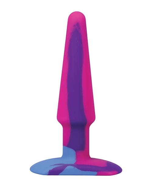 Doc Johnson A Play 5" Goovy Silicone Anal Plug - Multicolor-pink Anal Toys