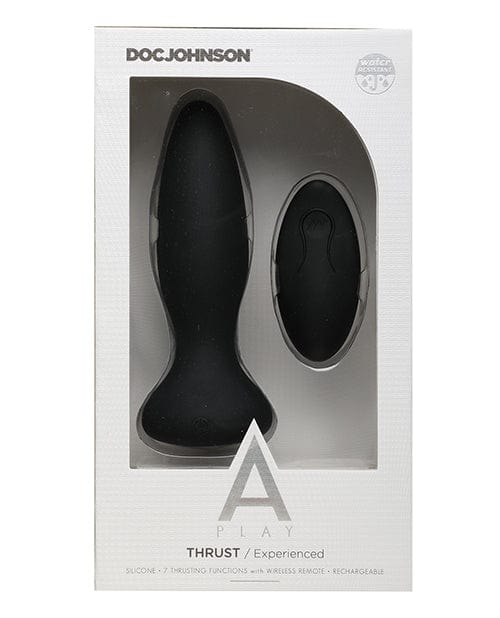 Doc Johnson A Play Thrust Experienced Rechargeable Silicone Anal Plug with Remote Anal Toys