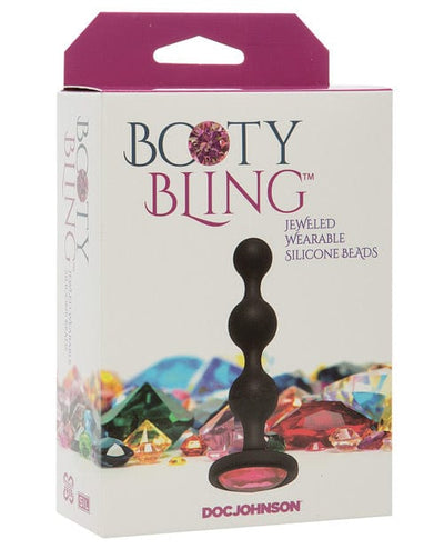 Doc Johnson Booty Bling Wearable Silicone Beads Pink Anal Toys