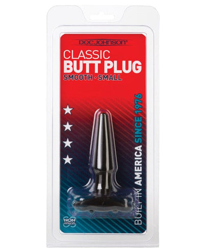 Doc Johnson Classic Butt Plug Black / Small Anal Toys
