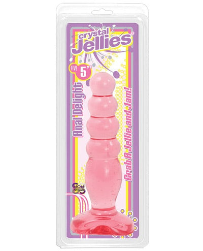 Doc Johnson Crystal Jellies 5" Anal Delight Pink Anal Toys