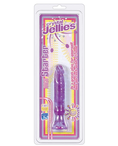 Doc Johnson Crystal Jellies 6" Anal Starter Purple Anal Toys