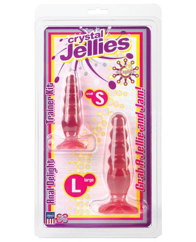 Doc Johnson Crystal Jellies Anal Delight Trainer Kit Pink Anal Toys