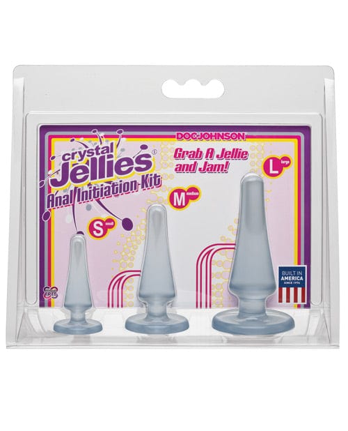 Doc Johnson Crystal Jellies Anal Initiation Kit Clear Anal Toys