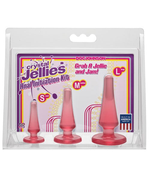 Doc Johnson Crystal Jellies Anal Initiation Kit Pink Anal Toys