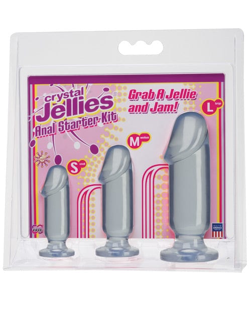 Doc Johnson Crystal Jellies Anal Starter Kit Clear Anal Toys
