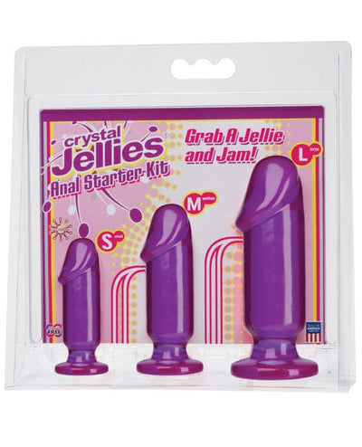 Doc Johnson Crystal Jellies Anal Starter Kit Purple Anal Toys