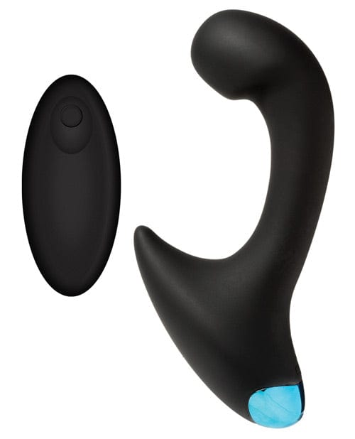 OptiMALE Vibrating P Massager with Wireless Remote - Black