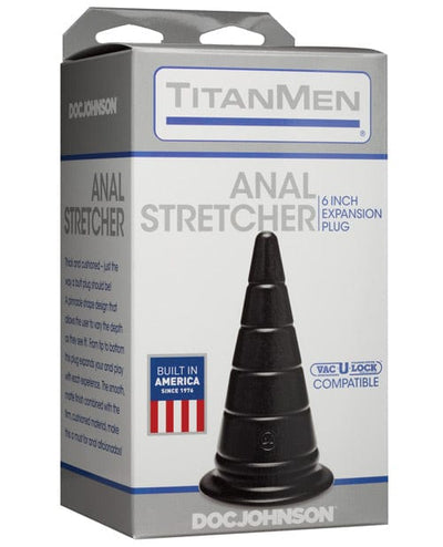Doc Johnson TitanMen 6" Anal Stretcher - Black Anal Toys