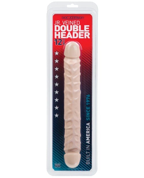 Doc Johnson 12" Jr. Double Header White Dildos