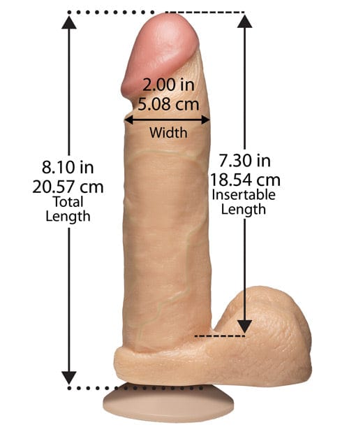 Doc Johnson 8" Realistic Cock with Balls Dildos
