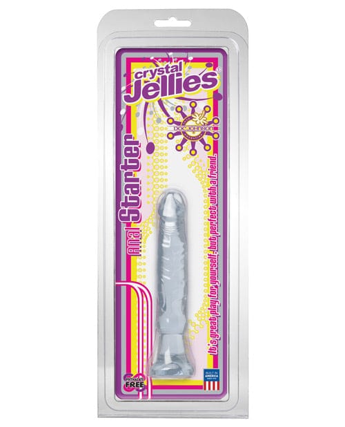Doc Johnson Crystal Jellies 6" Anal Starter - Clear Dildos