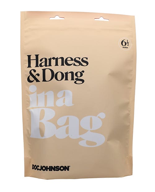 Doc Johnson In A Bag Harness & Dong - Black Dildos