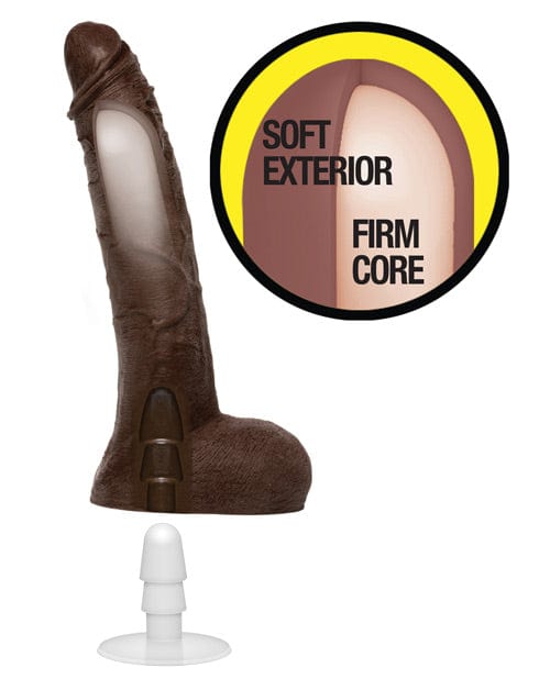 Doc Johnson Jason Luv 10" Ultraskyn Cock with Removable Vac-U-Lock Suction Cup - Chocolate Dildos