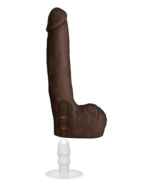 Doc Johnson Rob Piper Cock with Balls &amp; Suction Cup - Chocolate Dildos