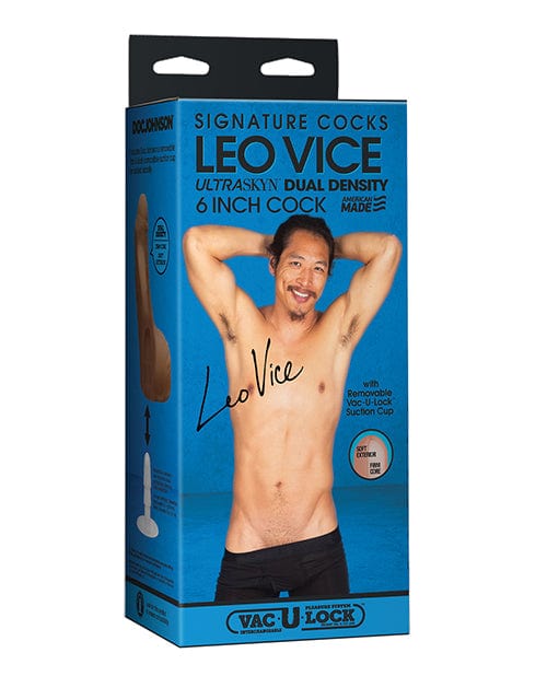 Signature Cocks 6" ULTRASKYN Cock with removable Vac-u-lock Suction Cup - Leo Vice