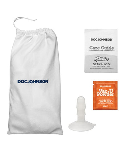Doc Johnson Signature Cocks 8" Silicone Cock W/removable Vac-u-lock Suction Cup - Owen Grey Dildos