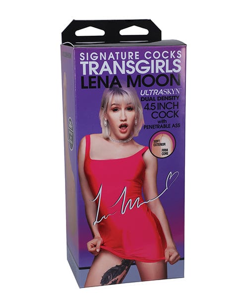 Doc Johnson Signature Cocks Transgirls Cock W/penetrable Ass Lena Moon Dildos