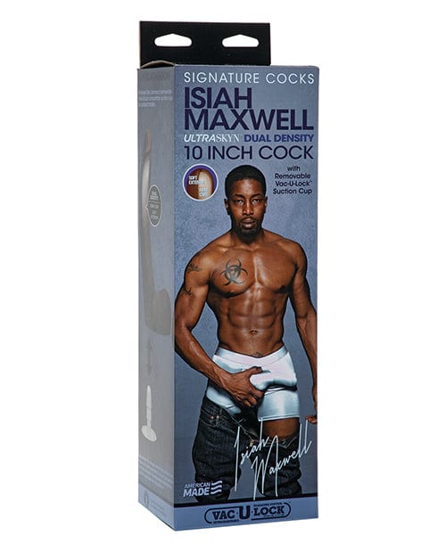 Doc Johnson Signature Cocks Ultraskyn 10" Cock with Removable Vac-U-Lock Suction Cup - Isiah Maxwell Dildos