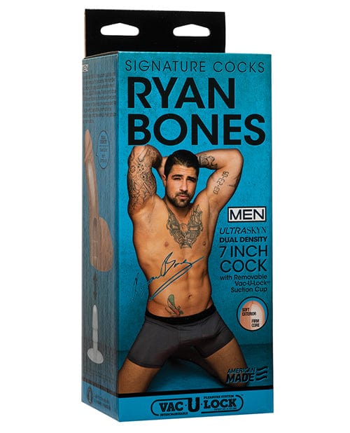 Signature Cocks Ultraskyn 7" Cock with Removeable Vac-U-Lock Suction Cup - Ryan Bones
