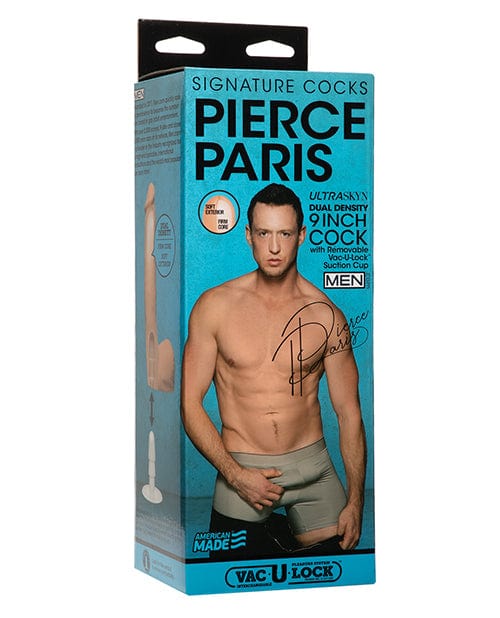 Signature Cocks Ultraskyn 9" Cock with Removable Vac-U-Lock Suction Cup - Pierce Paris