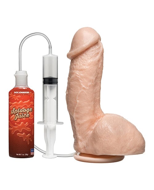 Doc Johnson Squirting Realistic Cock with Splooge Juice - Flesh Dildos
