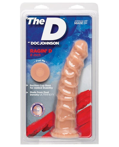 Doc Johnson The D 7.5" Ragin D with Balls Vanilla / 8" Dildos