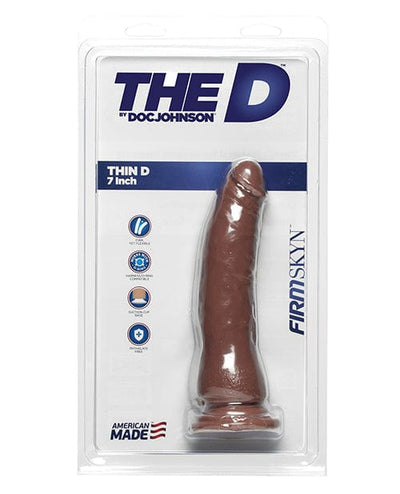 Doc Johnson The D 7" Thin D - Caramel Dildos