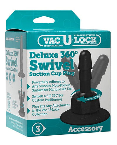 Doc Johnson Vac-U-Lock Deluxe 360 Swivel Suction Cup Plug Dildos