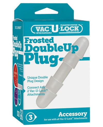 Doc Johnson Vac-U-Lock Double Up Plug - White Dildos