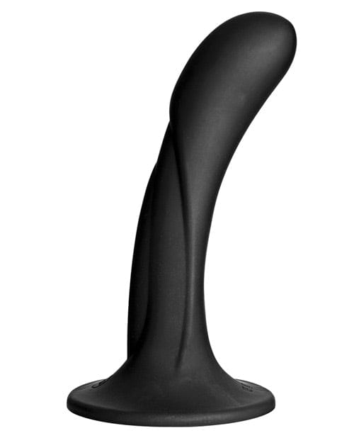 Doc Johnson Vac-U-Lock G Spot Silicone Dong - Black Dildos