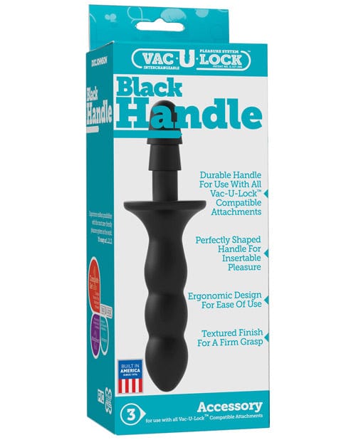 Doc Johnson Vac-U-Lock Handle - Black Dildos