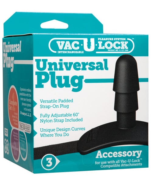 Doc Johnson Vac-U-Lock Universal Plug - Black Dildos