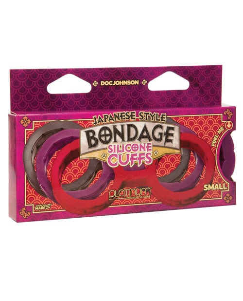 Doc Johnson Japanese Bondage Silicone Cuffs Purple / Small Kink &amp; BDSM