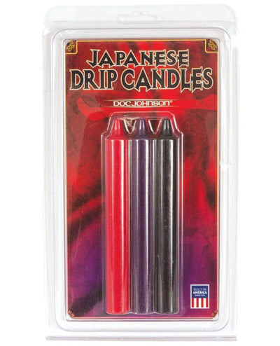 Doc Johnson Japanese Drip Candles - Pack Of 3 Kink & BDSM